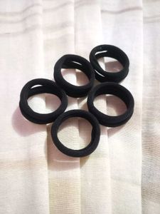 Black Hair Ties (Set)