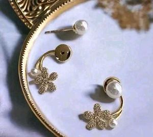 Pearl Flower Earrings