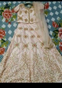 Peach Choli Lehnga
