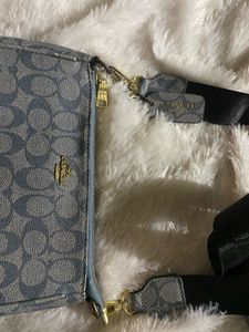 Coach Denim Crossbody Bag