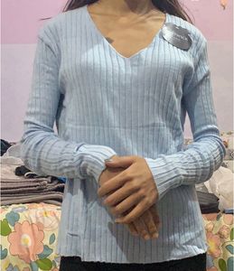 Light Blue Knit Top