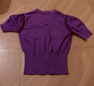 Cute Purple Cardigan