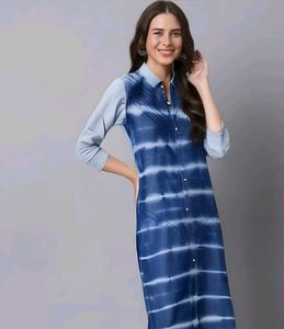 Smart Denim Blue Kurta