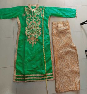 🆕 Embroidered Party Wear Kurta Plazo Pair