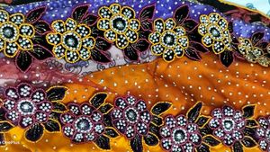Mango Color Function Wear Saree.