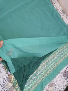 Teal Embellished Salwar Kameez