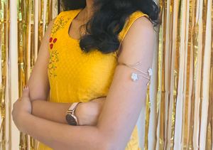 Yellow Embroidered Dress