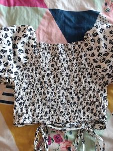 Floral Print Crop Top