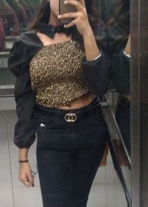 Top With Collar Button