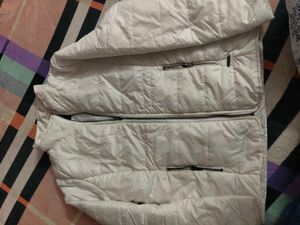 Stylish White Puffer Jacket
