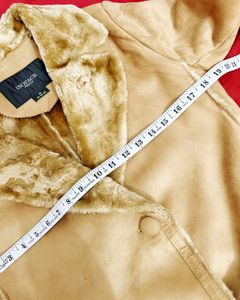 Very Shiny Fabric Full Length Suede Leather