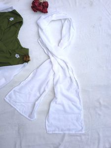 Olive Corset Kurti With Scarf💚