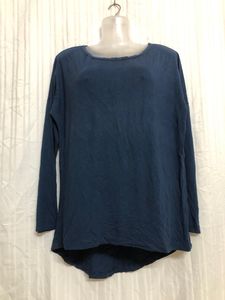 Hica De Fuego Blue Long Sleeve Top