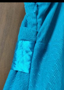Beautiful Sky Blue Colour Short Dress . With Freeb