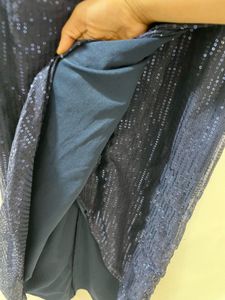 Navy Sequin Bodycon Dress