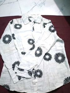 Floral Print Button-Down Shirt
