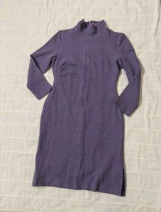 Purple Knit Dress