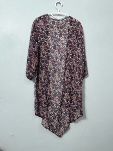 Vacation Style Cover Up Kimono Shrug
