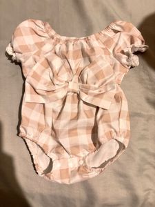 Cute Checkered Baby Romper