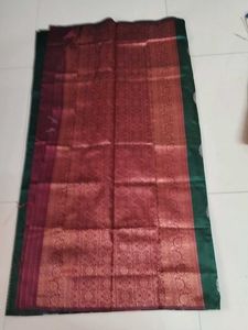 Dark Green Soft Silk Saree...