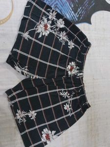 Floral Plaid Shorts