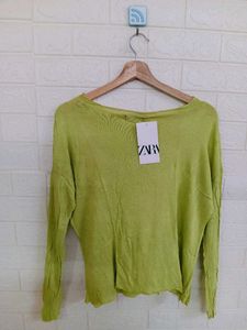 Lime Green Knit Sweater
