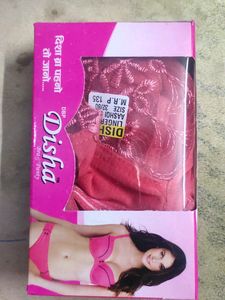 32 Sized Set Of 3 Bra Panty Combo Cotton Net