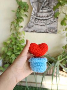 Pot Of Love🩷🎀 Crochet Handmade Piece