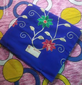 😍Beautiful Embroidery Saree😍