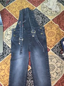 Girl&#39;s Denim Overalls