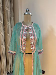 Embroidered Sheer Shrug