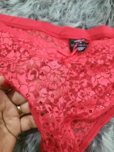 Red Lace Cheeky Panties