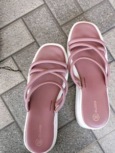 Mauve Platform Sandals