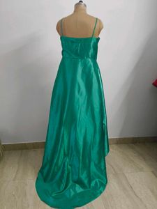Emerald Green Gown with Bow