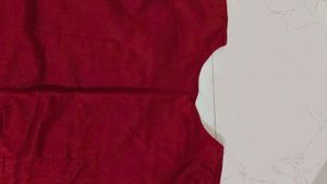Maroon Beautiful Worked Kurti