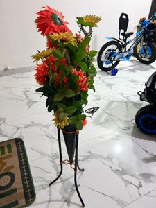 Big Orange Flowers With Vase