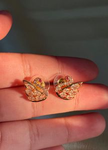Swarovski Swan inspired  Stud Earrings