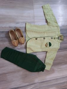 Kids Sherwani Set Without Shoes
