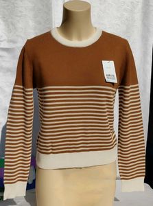 Sale💌Brown Striped Jumper 🤎