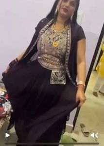 Beautiful Crop Top Nd Dhoti Jacket