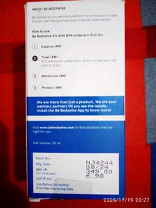 Bodywise Underarm Roll-On