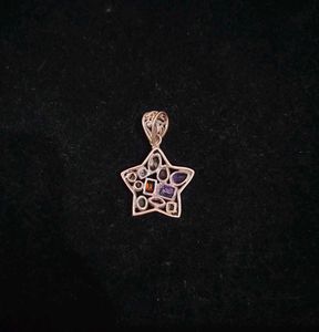 Beautiful Star Pendant with Gemstones