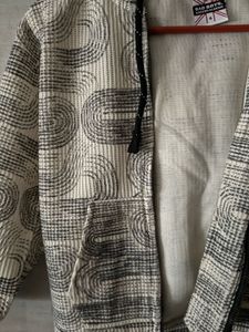 Boys Patterned Zip-Up Hoodie