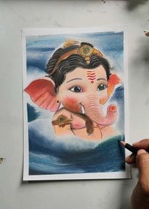Handmade Lord Ganesha Drawing