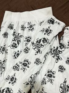 White Floral Lounge Pants – Comfy & Cute