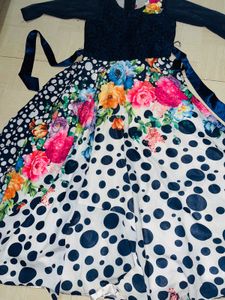Floral &amp; Polka Dot Party Dress