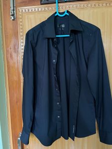 Mango Navy Shirt