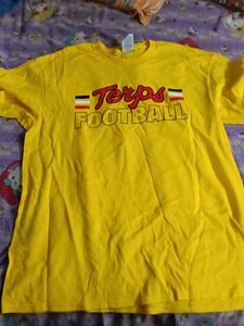 Terps Football Yellow T-Shirt