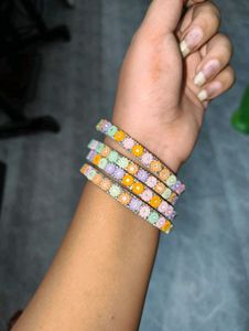 Floral Bangle Set