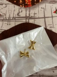 Gold Bow Earrings